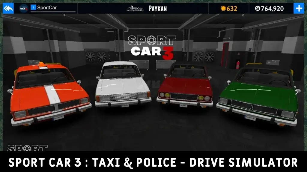 Sport Car 3 : Taxi & Police - Gameplay image of android game 1