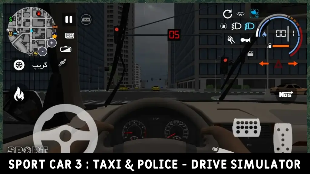 Sport Car 3 : Taxi & Police - Gameplay image of android game 2